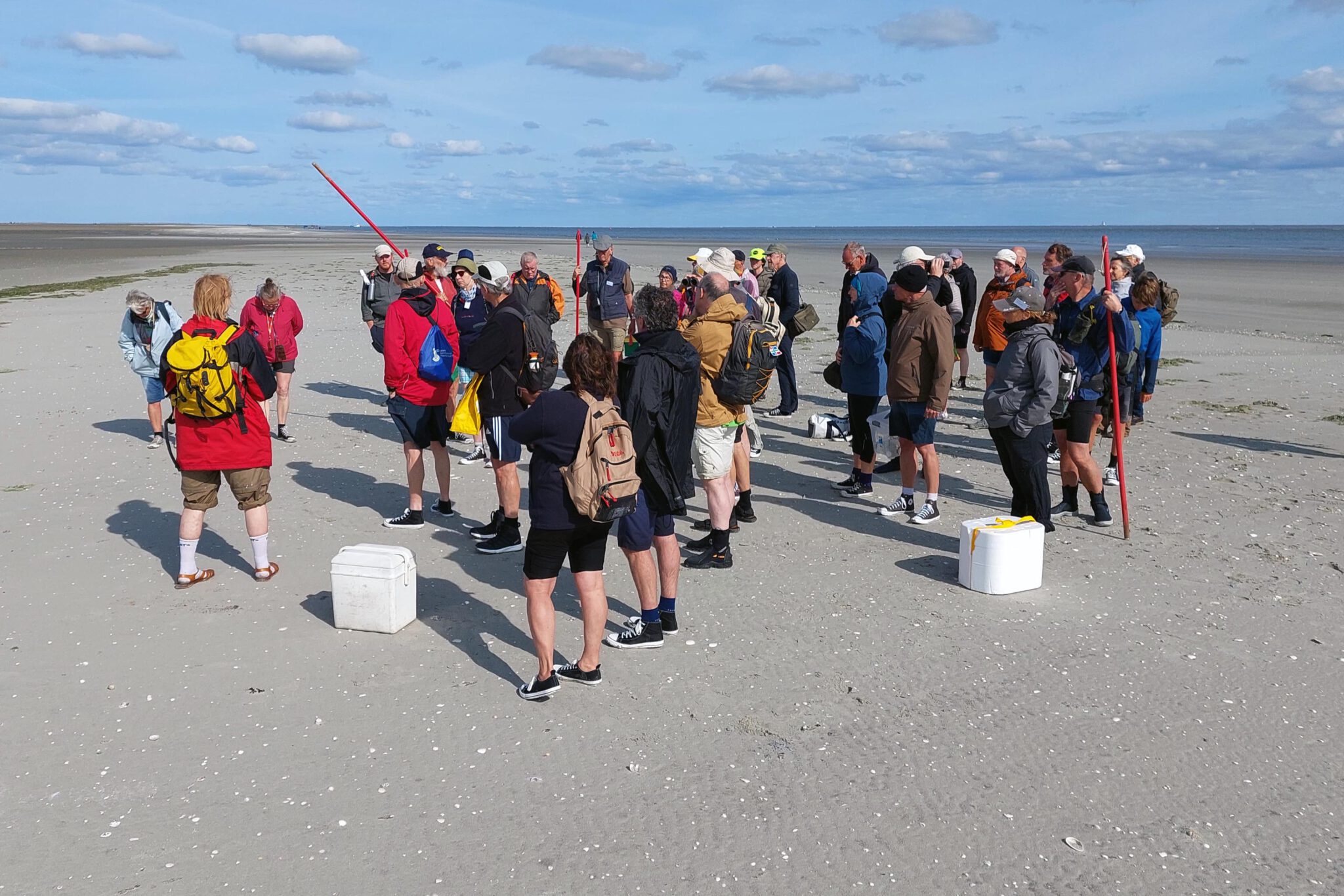 Groep NGVM leden op Engelsmanplaat